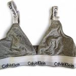 Calvin Klein  lounge bra. grey white and black. size medium. Photo 0