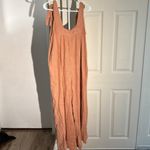 Free People Benita Jumpsuit Size XS Oversized Color - Peach Photo 2