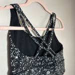 Lululemon  Energy Bra Sz:8 Mini Splatter White Black NWOT Photo 3