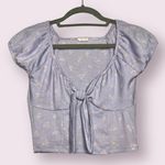 Cotton On  Purple Floral Crop Top Small Photo 0