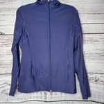 Nike  Athletic Full Zip Long Sleeve Jacket Blue Small Photo 0