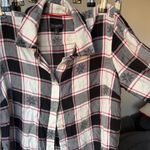 Talbots  Black and White Plaid Shirt Photo 3