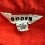 Boden Plus Nadine Notch Cotton Mini Dress Orange Size 20 Photo 7