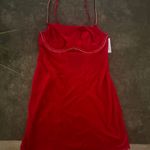 Auden Women's Rhinestone Lingerie Dress - Red Photo 9