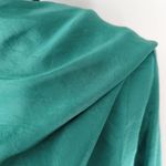 Sally LaPointe Crinkle Satin Scarf Neck Top | SIZE 2 Green Photo 13