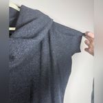 Banana Republic  CASHMERE BLEND GRAY BATWING RIBBED COWL NECK SWEATER DRESS M Photo 4