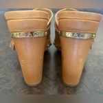 Coach Rana Tan Leather Mule/Clog Heels With Tassel Platform Shoes - size 7 Photo 4