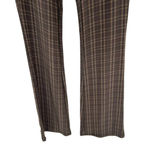 Tiger Mist Brown Plaid Flared Pull-On Bell Bottom Pants Size XS Photo 4