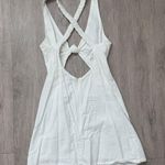 White mini cut out dress Size 4 Photo 1