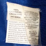 Magaschoni  Blue Cashmere Cowl Neck Sweater Size XL Photo 3