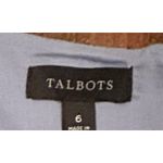 Talbots  Embroidered Linen Cotton Blue‎ Shift Lightweight Dress Women's Size 6 Photo 6