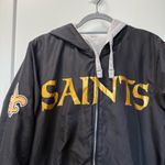 NFL  Saints Reversible Sweatshirt Windbreaker Full Zip Jacket Hooded Men S Wmns L Photo 1