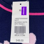 kim rogers  Navy Valentines Heart Sweater SIZE XL Photo 5