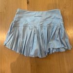Chic Light Blue Pleated Mini Skirt Photo 1