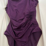 Calvin Klein Purple One-Piece Swimsuit Photo 0