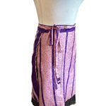 Vintage Pink & Purple 2 Layered Wrap Around Skirt With Black Lace Trim OS READ Size undefined Photo 3