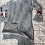 NWT Avantlook Artsy Grey Chunky Rib Knit Asymmetrical Cut Mini Dress / Tunic Photo 1