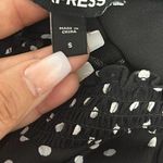 EXPRESS Women's Polka Dot Smocked-Waist Flutter-Sleeve Midi Dress Sz Small Photo 8