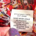 Fig And Flower Sheer Top XL Anthropologie Red Sleeveless Floral Blouse Anthro Photo 7