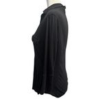 James Perse Standard Black Button Front Shirt Top Size 3 (Large) Made in USAa Photo 2