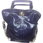 Coach Madison Lindsay purple plum patent leather satchel Photo 0