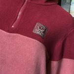 Ivory Ella  Pink Striped Fleece Pullover, Slightly Cropped, Sz Lg Photo 1