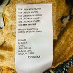 Anthropologie  Kennedy linen blends tie waist boho patterned short. Size Medium Photo 5