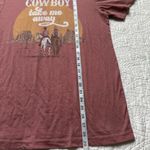 Women’s Cowboy Take Me Away Mauve Pink T Shirt Short Sleeve Size M Photo 4