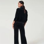 Spanx  Velvet Half Zip Pullover Top Size XS Black Lounge Sweatshirt Photo 6