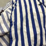 Tommy Hilfiger RTR Tie Waist Pyjama Shirt sz14 xl blue white stripe short sleeve Photo 9