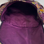 Vera Bradley  Backpack Purple Floral Quilted Multi Color Travel School Photo 3