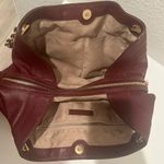 Michael Kors Jet Set Merlot Pebbled Leather Large Shoulder Bag Tote Chain Strap Photo 8