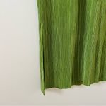 Mango MNG  Green Pleated Long Dress Green 10 NWT Photo 6