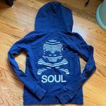 SoulCycle skull cross and bones zip up hoodie size XS Photo 1