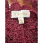 Everleigh Size M Burgundy Red Lace‎ Open Front Duster Bohemian Peasant Formal Size M Photo 7