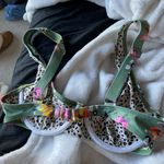 Kulani Kinis Kulanis Kinis Green Floral Bikini Top Photo 2