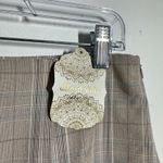 Altar'd State Mini Skirt Women L Tan Micro Plaid Academia School Girl Preppy NWT Photo 5