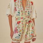 Farm Rio AUTH  Off-White Floral Insects Romper Size XS Photo 0