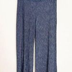 XCVI Wide Leg Cotton Pull On Smocked Pants Boho Lagenlook Beachy Coastal Medium Photo 0