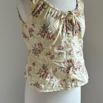 Victoria's Secret Vintage Victoria Secret Floral milkmaid Blouse  Photo 0