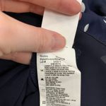 Joseph Ribkoff  Navy Blue White Polka Dot Wrap Midi Dress‎ Size 4 Ruffle Tiered Photo 6