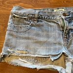 Abercrombie & Fitch  Denim Jean Shorts Shorty Distressed Y2K Daisy Dukes Size 4 Photo 3