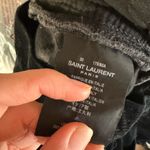 Saint Laurent YSL Black Corduroy Straight Skinny Pants Photo 5