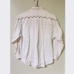 Levi's Vintage Levi’s Denim Top M Embroidered Button Down Long Sleeve Hong Kong Pockets Photo 4