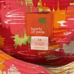 Hearts of Palm Orange Yellow Floral Button Colorful 3/4 Sleeve Jacket Career 14 Photo 4