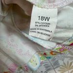 Tara Jones Paisley Floral Blazer Jacket Size 18W Plus Cotton Stretch Artsy White Photo 9