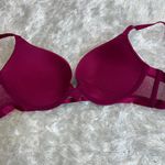 Victoria's Secret  Deep Pink Very Sexy Pushup Underwire Bra Sz 32C Photo 5
