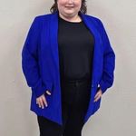 Torrid  Studio Electric Blue Blazer - Size 22/24 (3) Photo 2