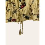 Denim & Supply Ralph Lauren Ralph Lauren Denim & Supply Yellow Floral Print Smocked 3/4 Sleeve Blouse Size S Photo 2