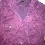 True Religion New Womens Designer 100% Silk Long Blouse Tunic XS Purple NWT Top Photo 8